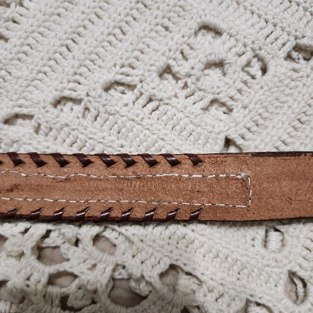 Handmade Beaded Genuine Belt Made In India Size 38‎ Boho Hippie Western